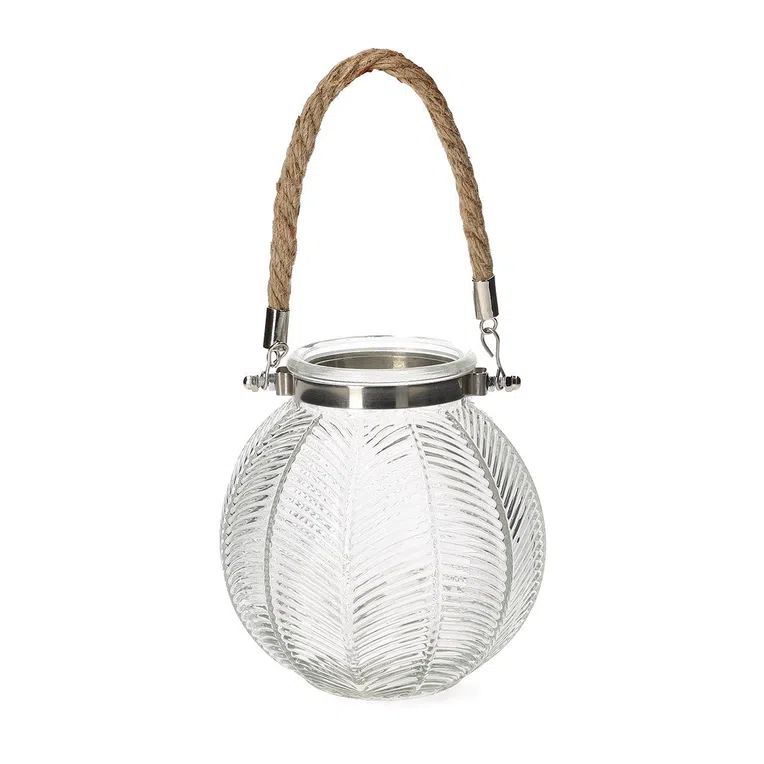 Lampion BLOMST transparentny 8x14 cm