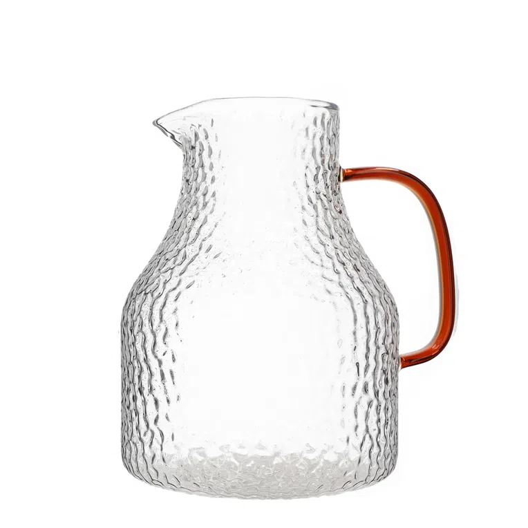 Dzbanek AMBER młotkowane szkło 1,9 l