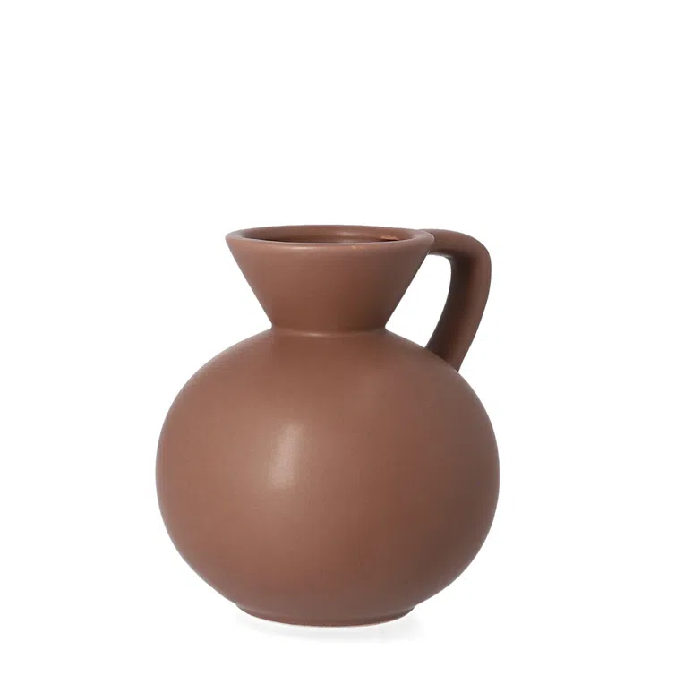 Wazon FULTON ceramiczny brązowy 10,5x11,5 cm