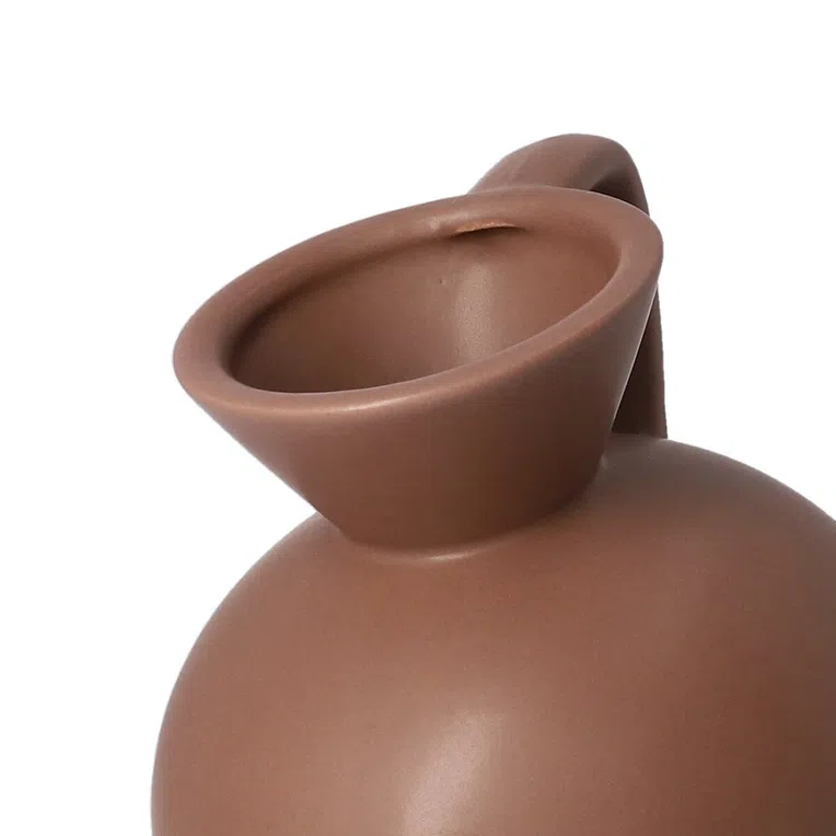 Wazon FULTON ceramiczny brązowy 10,5x11,5 cm