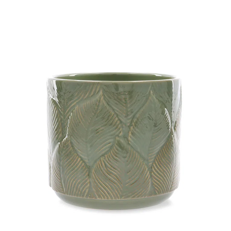 Osłonka SANGA z motywem liści 12x10.5 cm