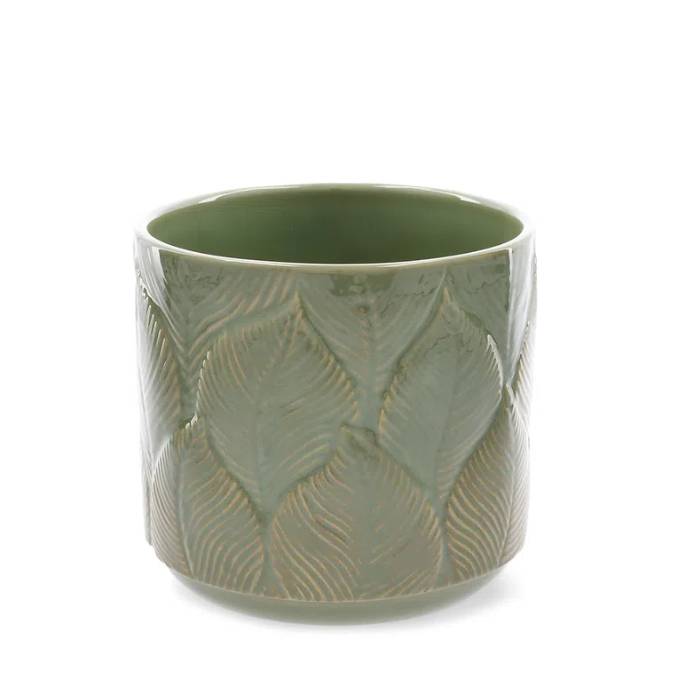 Osłonka SANGA z motywem liści 12x10.5 cm