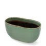 Osłonka RONA ceramiczna zielona 24x15x12.5 cm