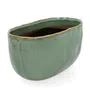 Osłonka RONA ceramiczna zielona 24x15x12.5 cm