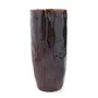 Wazon RONA ceramiczny brązowy 10x10x24 cm