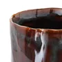 Wazon RONA ceramiczny brązowy 10x10x24 cm