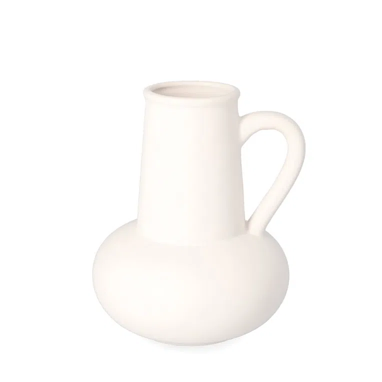 Wazon CAIRO ceramiczny biały 15x14,5x17,5 cm
