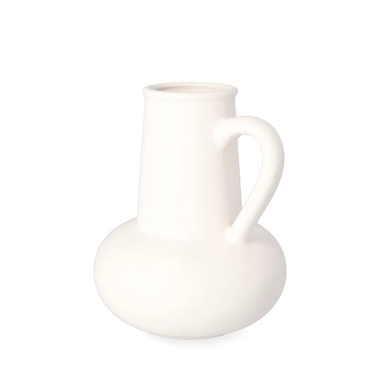 Wazon CAIRO ceramiczny biały 15x14,5x17,5 cm