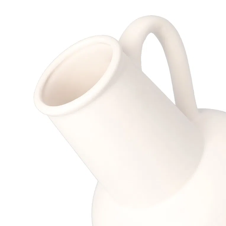 Wazon CAIRO ceramiczny biały 15x14,5x17,5 cm