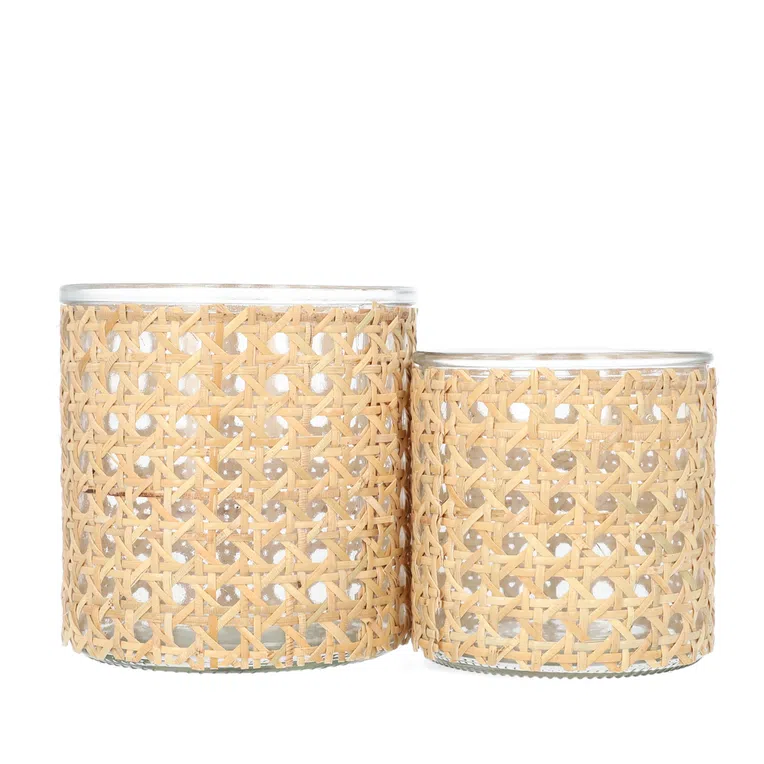 Lampion FLYN z plecionką 12x12 cm