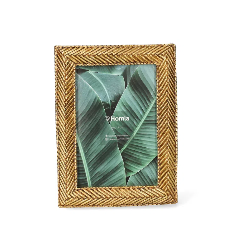 Ramka na zdjęcie FLOSSY złota 10x15 cm