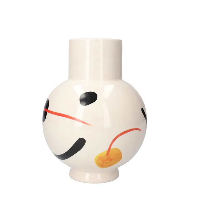 Wazon PERRY kremowy 16,5x16,5x21,5 cm