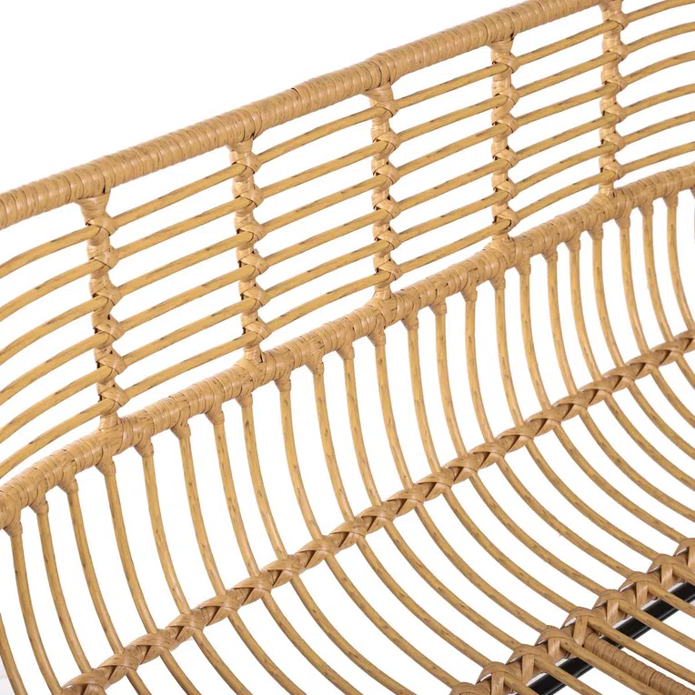 Ławka BOKKA boho pleciona 127x58x80 cm