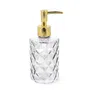 Dozownik COPO szklany transparentny ze złotą pompką 330 ml