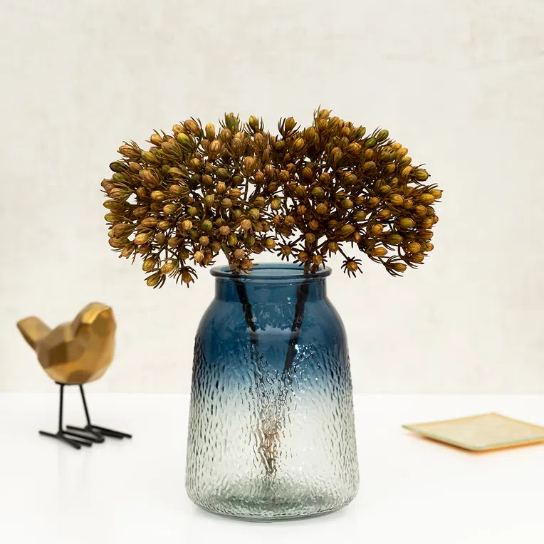 Wazon AMREY ombre granatowy 13x18 cm