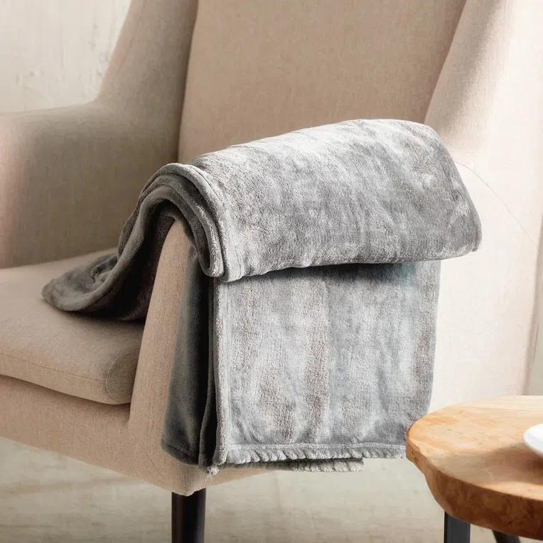 Koc MUKAVA jasnoszary 130x170 cm