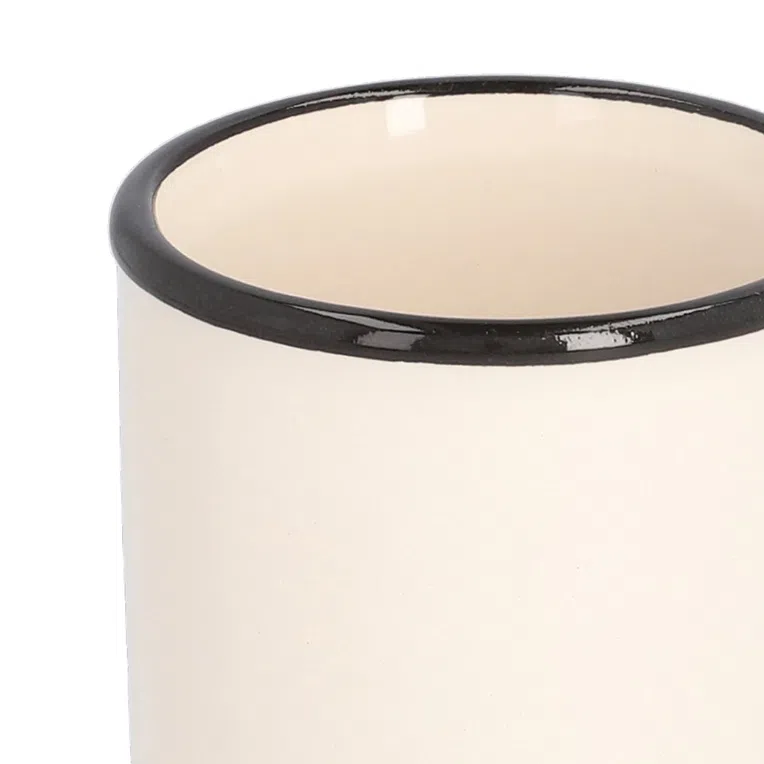 Kubek łazienkowy CHLOE ecru 7x7x10,5 cm