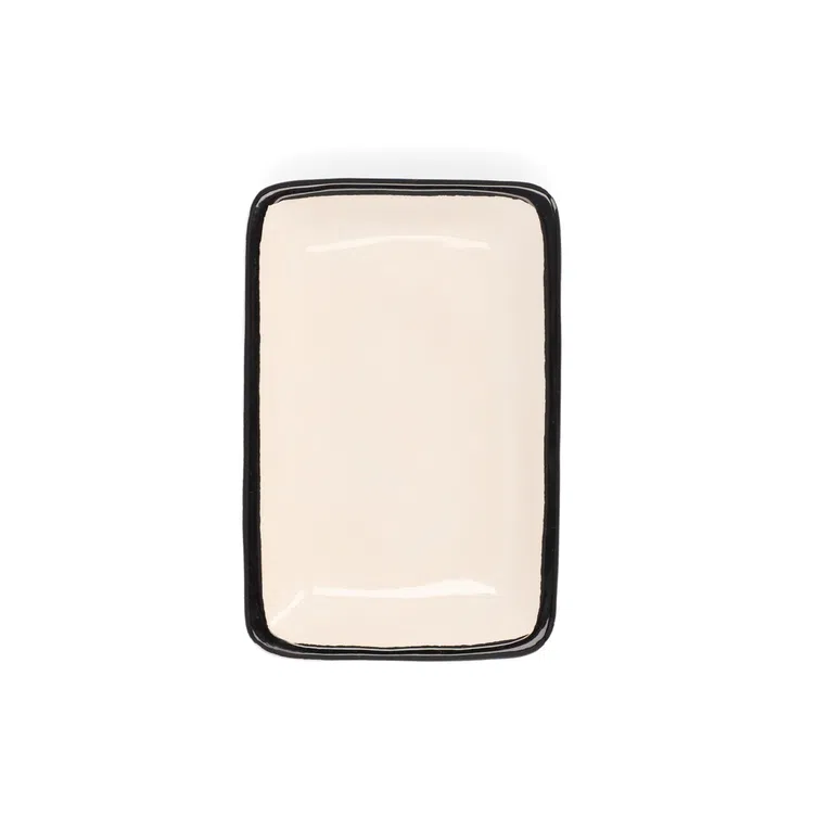 Mydelniczka CHLOE ecru 12,5x8,5x2,2 cm