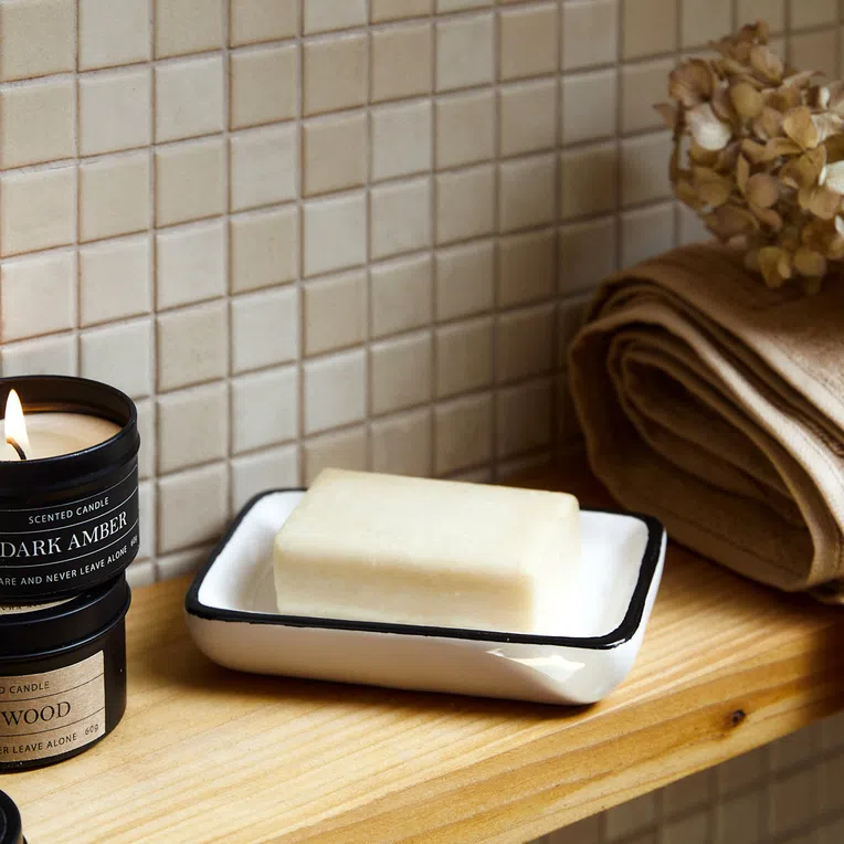 Mydelniczka CHLOE ecru 12,5x8,5x2,2 cm