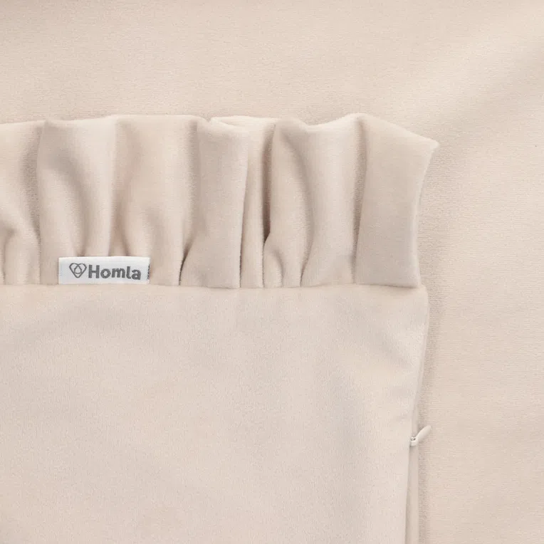 Poszewka EFFY z falbanką beżowa 40x40 cm