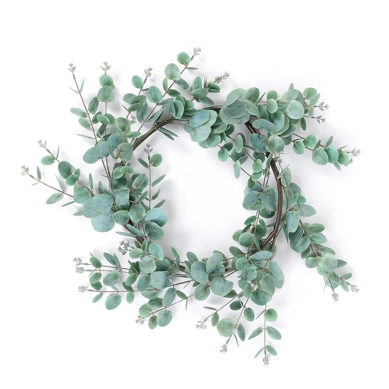 Wianek EUCALYPTUS sztuczny z eukaliptusa 102 cm