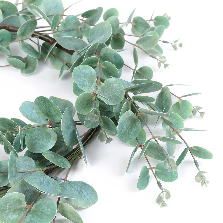 Wianek EUCALYPTUS sztuczny z eukaliptusa 102 cm
