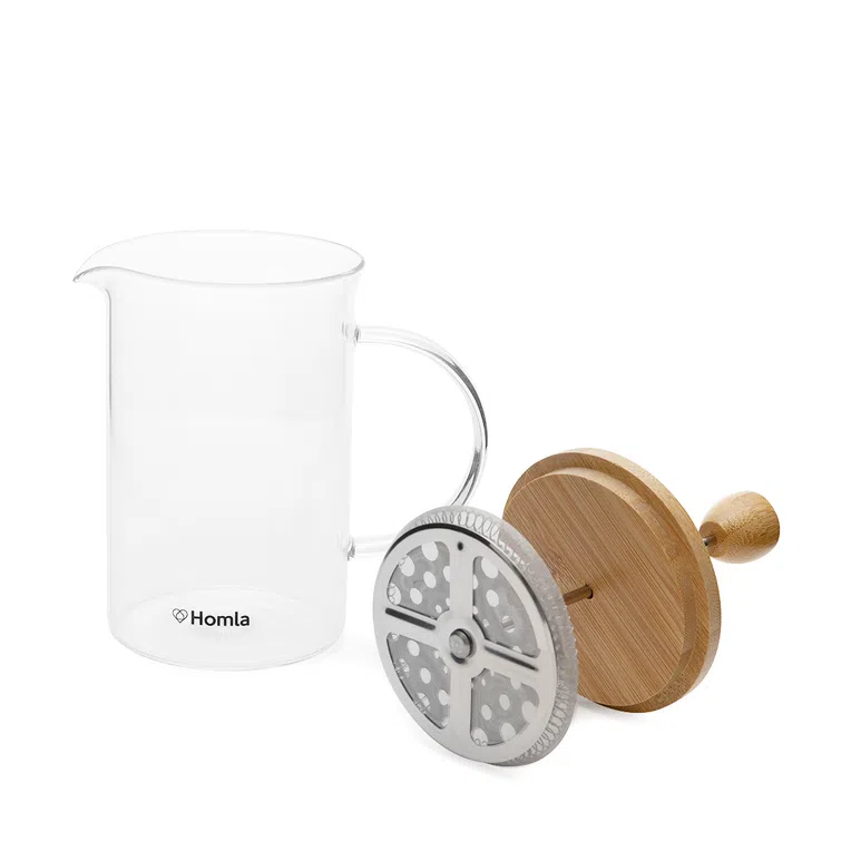 Zaparzacz LUNGO do kawy i herbaty z bambusowym wieczkiem 0,8 l