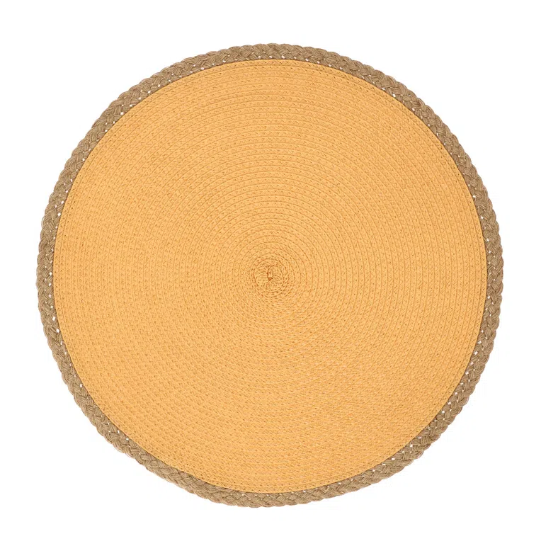 Podkładka do jadalni PLAR okrągła musztardowa 38 cm