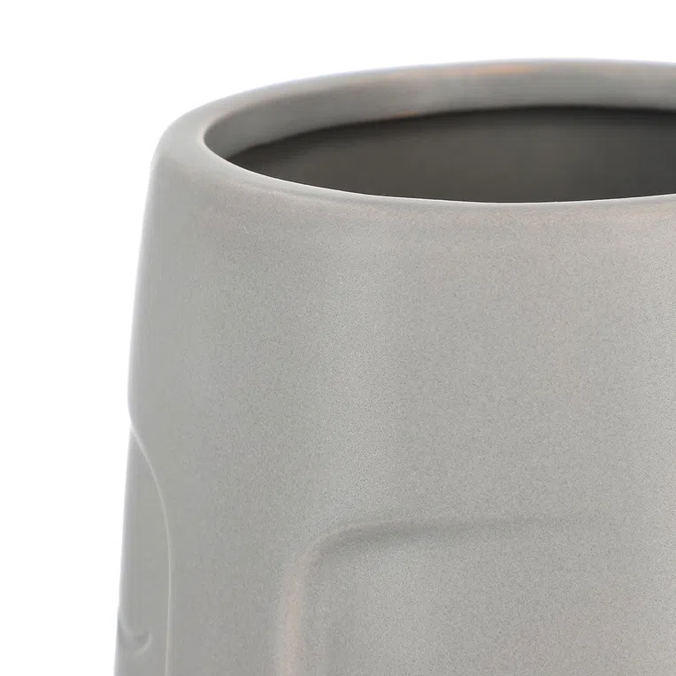 Wazon CERGY ceramiczny szary 13,5x26 cm