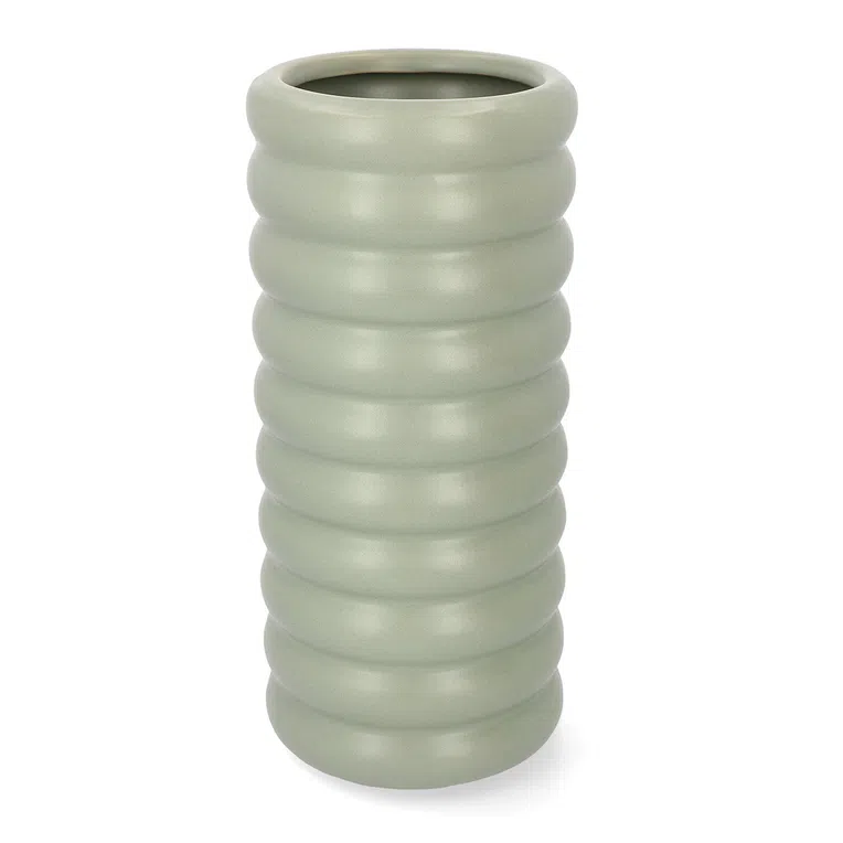 Wazon MONS ceramiczny pistacjowy 12,5x27,5 cm