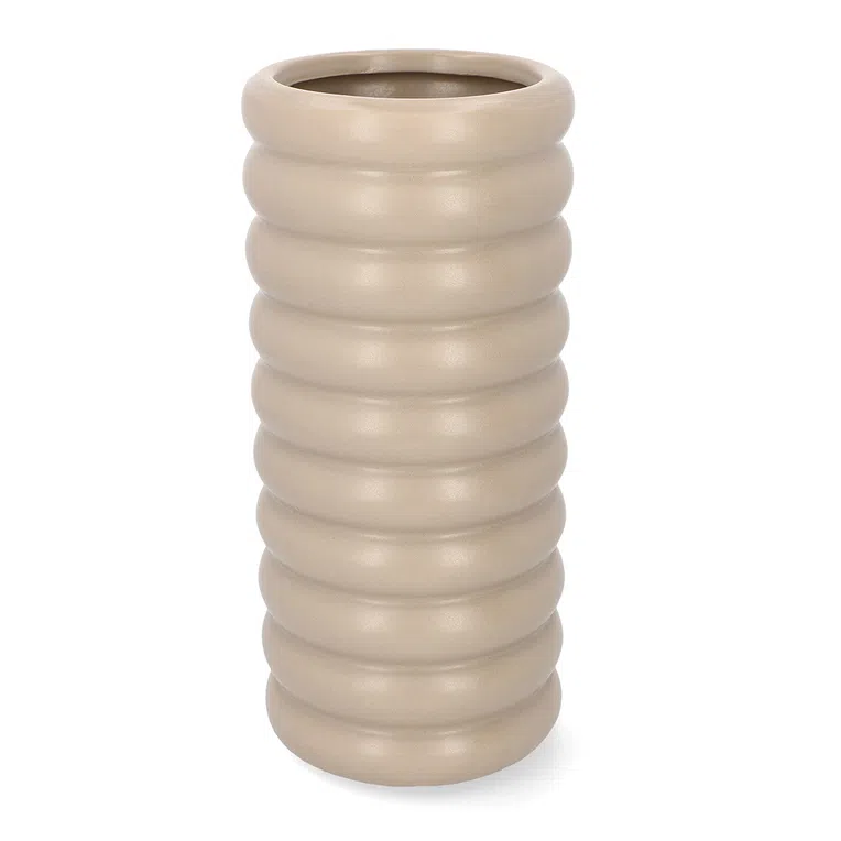 Wazon MONS ceramiczny beżowy 12,5x27,5 cm