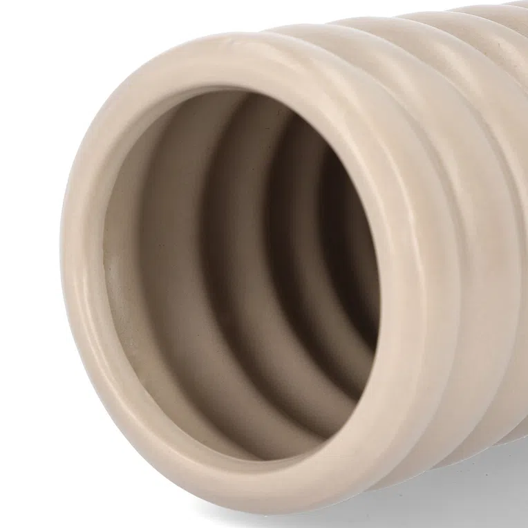 Wazon MONS ceramiczny beżowy 12,5x27,5 cm