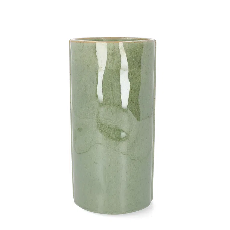 Wazon ZINI ceramiczny oliwkowy 12,5x24,3 cm