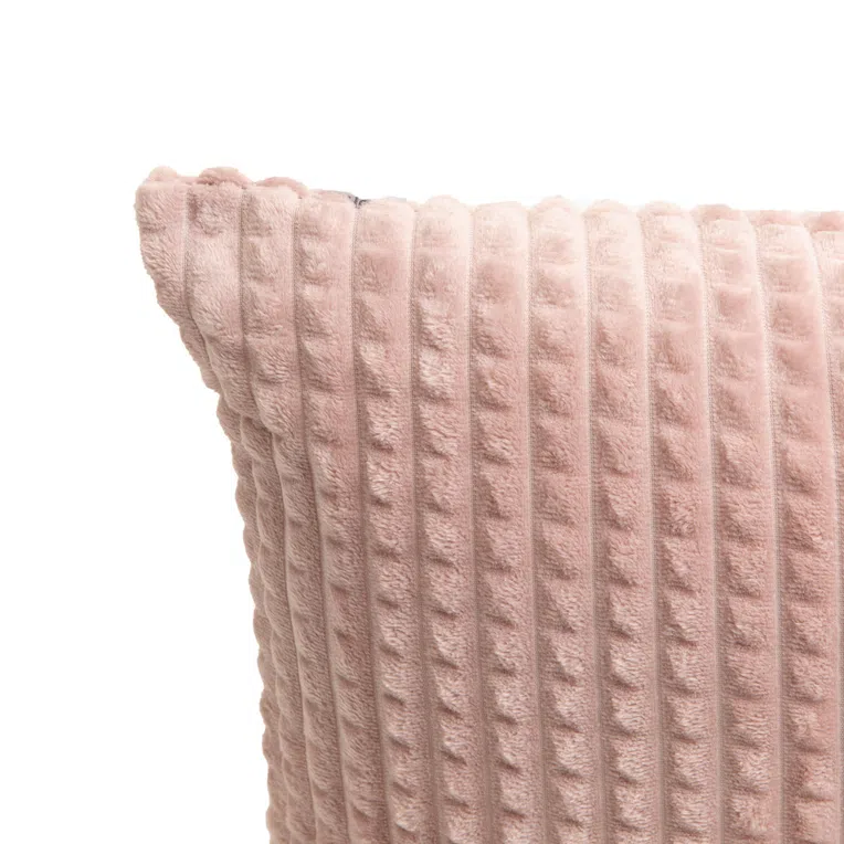 Poszewka GOFER z wytłoczeniami brudny róż 45x45 cm