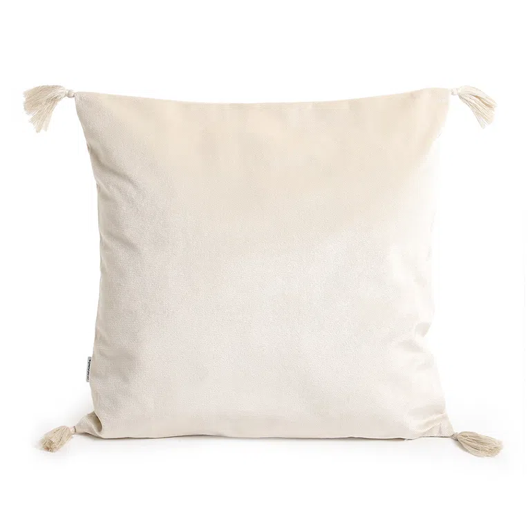 Poszewka LIRA velvetowa ecru 45x45 cm