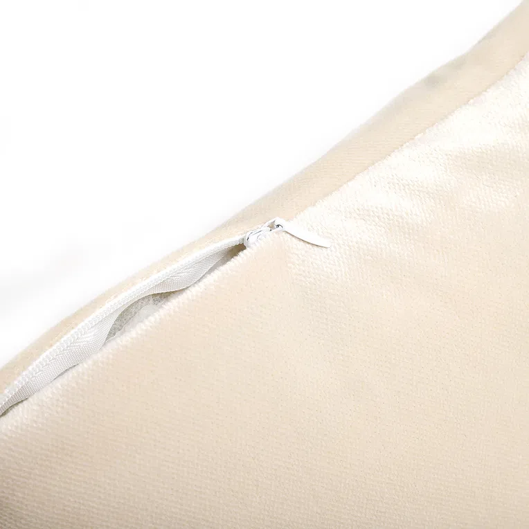 Poszewka LIRA velvetowa ecru 45x45 cm
