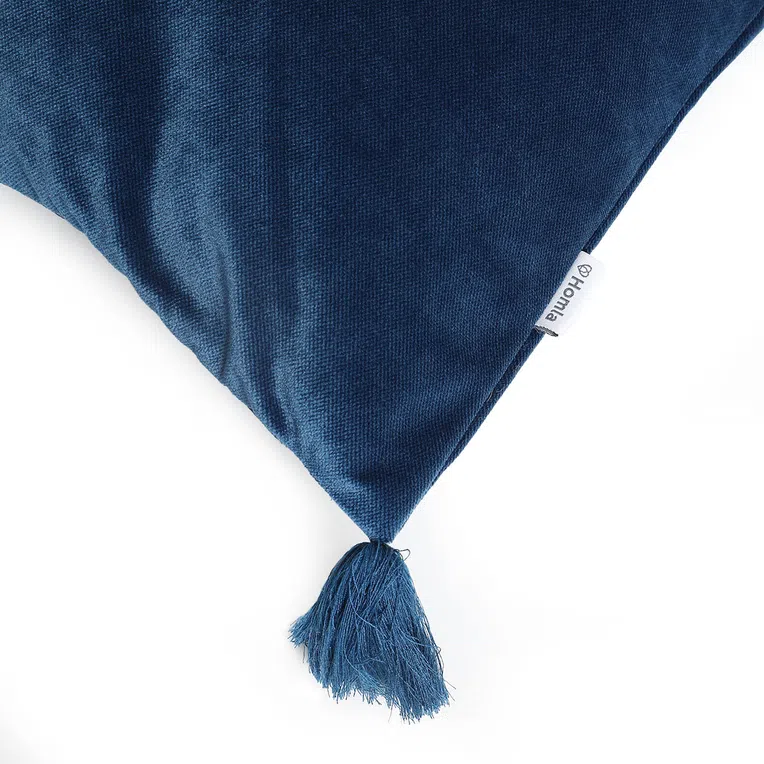 Poszewka LIRA velvetowa granatowa 45x45 cm