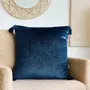 Poszewka LIRA velvetowa granatowa 45x45 cm