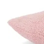 Poszewka FLENA z szerpą brudny róż 45x45 cm