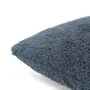 Poszewka FLENA z szerpą niebieska 45x45 cm