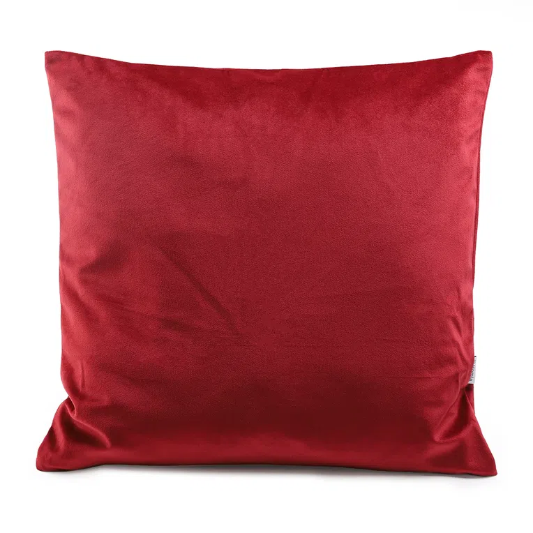 Poszewka GILZA ze złotym paskiem bordowa 45x45 cm