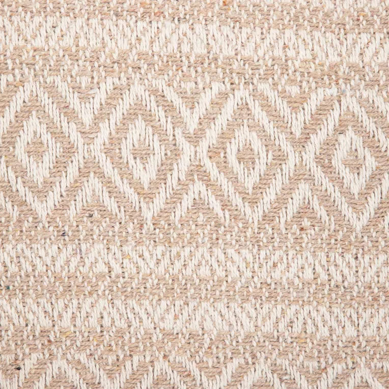 Poszewka NAGAR w romby beżowa 45x45 cm