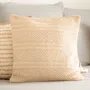 Poszewka NAGAR w romby beżowa 45x45 cm