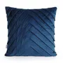 Poszewka KARI z zakładkami granatowa 45x45 cm