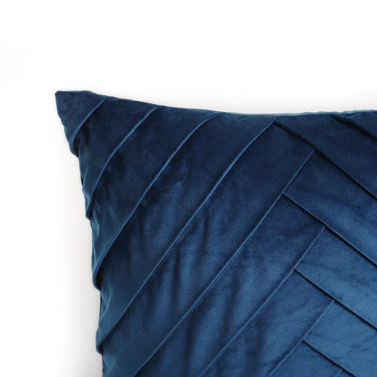 Poszewka KARI z zakładkami granatowa 45x45 cm