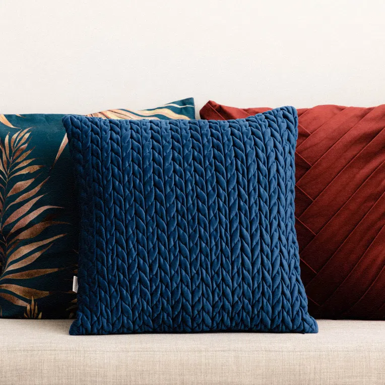 Poszewka SPIKE granatowa 45x45 cm