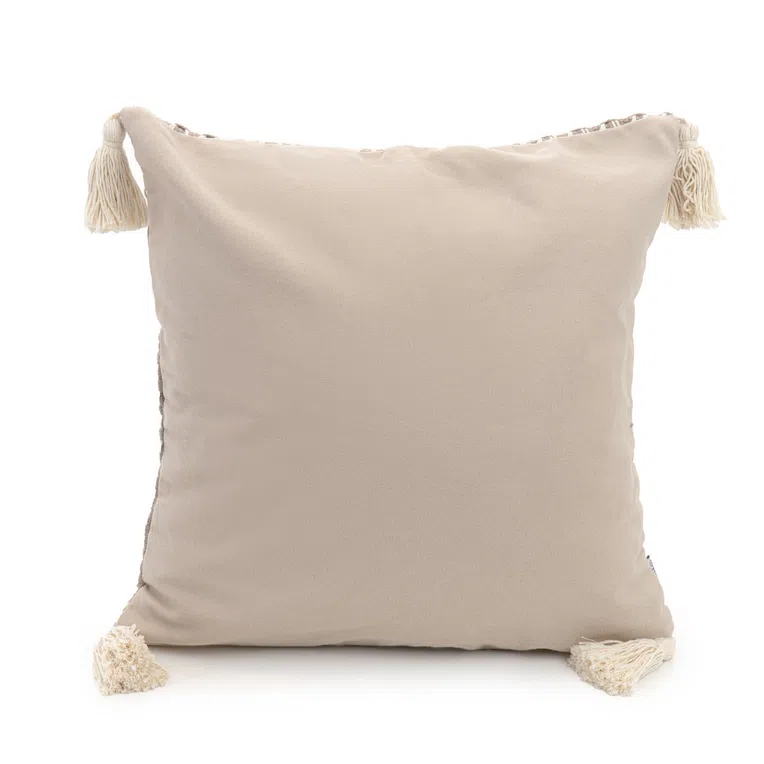 Poszewka JARI z frędzlami pleciona 45x45 cm