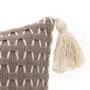 Poszewka JARI z frędzlami pleciona 45x45 cm
