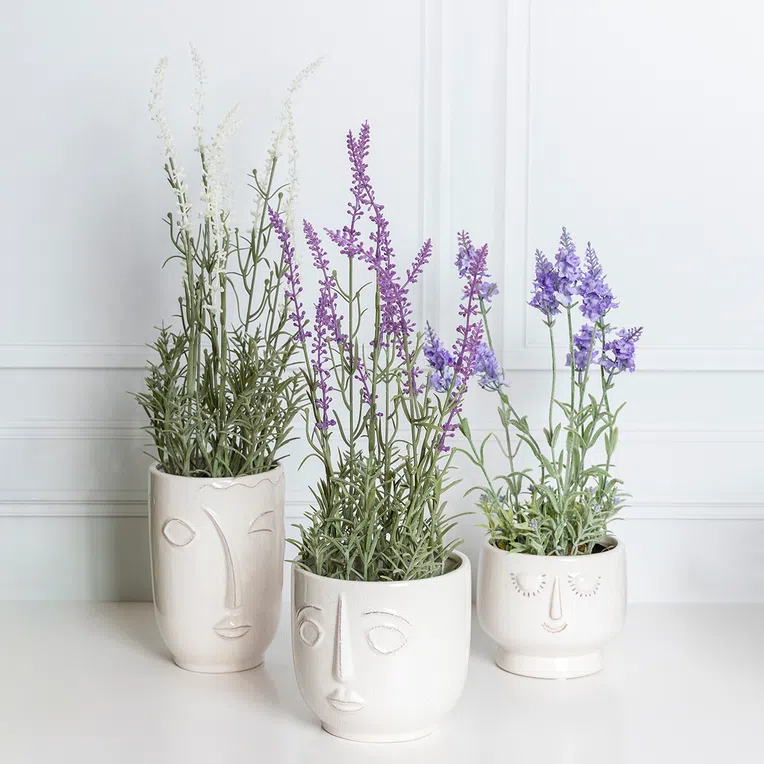 Osłonka na doniczkę MUKA ceramiczna 14x12.6 cm