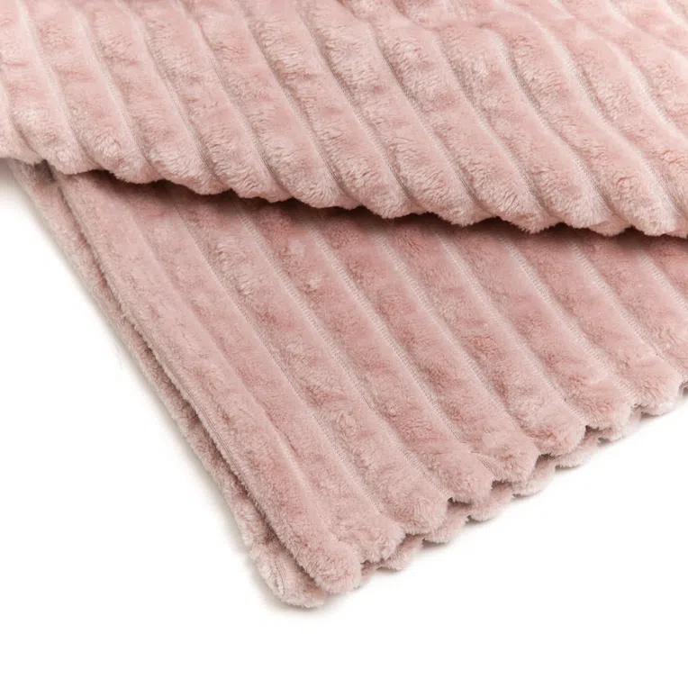 Koc GOFER z wytłoczeniami brudny róż 150x200 cm